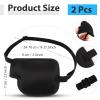 Tyqour 2pcs 3D Pirate Medical Eye Patches for Adults Kids Left Eyes, Adjustable Eyepatch for Adults Medical Eye Patch, Eye Patch for Lazy Eye(Black, Left Eyes) view 4