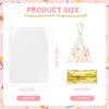 ROLYTA 100 Pcs Cellophane Treat Bags, 6x10 Inch Clear Cellophane Gift Bags with 110 Twist Ties for Packaging Candy Cookie Bakery Party Favor Bags view 2