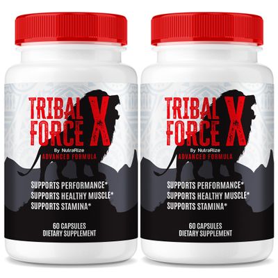 (2 Pack) Tribal Force X Capsules, TribalForceXL Max Performance Support For Men, TribalForce X All Natural Pills, TribalForces XXL Male Formula for Lasting Energy, TribalForces X Review (120 Capsules)