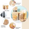 200-pack 3.9 x 5.9 Stand Up Kraft Paper Mylar Bags with Clear Window Resealable Foil Pouches for Food Storage Smell Proof Edible Packaging Zip Bag for Small Business, Small Zip Bag Bulk view 4