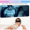 3 Pcs Plush Sleeping Eye Mask, Soft and Fuffy Plush Blindfold Comfortable Faux Fur Eye Shade with Elastic Strap for Women Men and Kids Travel Nap Sleeping (Solid ColorBlack, White, Pink) view 4