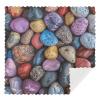 BTCOWZRV Reusable Dishcloth Absorbent Washable Cleaning Cloth Pebbles and Rocks Dish Towel Non-Scratch Dish Rag for Kitchen Cleaning Washing Or Drying Dishes 11.8x11.8 in, White view 1