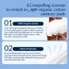 100% Organic Cotton Pads for Women, Ultra Thin Feminine Pads with Wings, Regular Absorbency Sanitary Napkins, Organic Unscented Period Menstrual Pad (Regular, Size 3, 108 Count) view 4
