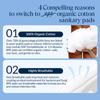 100% Organic Overnight Pads for Women, Ultra Thin Extra Heavy Flow Menstrual Sanitary Napkins with Wings Cotton Extra Coverage Period-Pads Super Absorbency Feminine Pad (Overnight, Size 5, 36 Ct) view 4