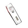 HUZHUAN Dual Flame Lighter with Viewing Window, Portable Windproof Butane Refillable Adjustable Lighter for Outdoor Camping Collection BBQ Candle (No Gas)(Silver) view 1