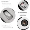 HUZHUAN Dual Flame Lighter with Viewing Window, Portable Windproof Butane Refillable Adjustable Lighter for Outdoor Camping Collection BBQ Candle (No Gas)(Silver) view 4