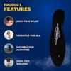 Happy Feet Plantar Fasciitis Orthotic High Arch Support Gel Insert Shoe Insoles for Mens and Women view 3