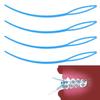 AmeriCan Goods Orthodontic Floss Threaders Blue Curved Smooth Edges Dental Floss Threader for Braces, Bridges, and Implants (250) view 2