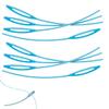 AmeriCan Goods Orthodontic Floss Threaders Blue Curved Smooth Edges Dental Floss Threader for Braces, Bridges, and Implants (500) view 1