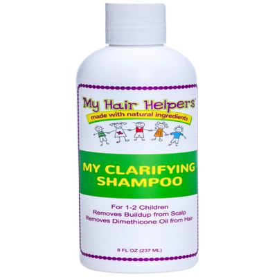 My Hair Helpers Clarifying Shampoo for Lice - Removes Dimethicone and Build-Up on Scalp, 8 Ounces, Works on 1-2 Kids