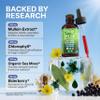 Clean Nutra Mullein Drops for Lungs Organic Chlorophyll Liquid Irish Sea Moss, Spirulina, Licorice, Tart Cherry Lobelia, Motherwort & Elderberry Mullein Leaf Extract Tincture Men Women Supplement view 3