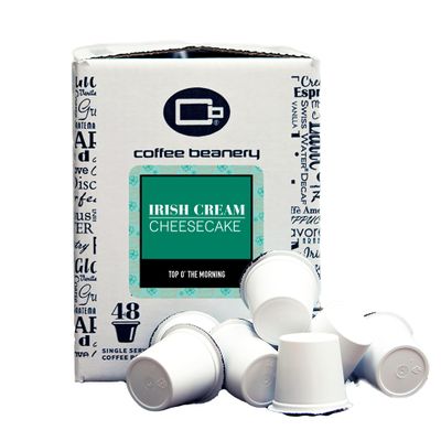 Irish Cream Cheesecake Coffee Pods by Coffee Beanery | 192ct Bulk Flavored Coffee Pods Medium Roast Coffee Pods| 100% Specialty Arabica Coffee| Gourmet Coffee Pods