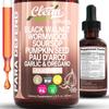 para Defend Wormwood Black Walnut Cleanse for Humans Drops Liquid Soursop Garlic Pumpkin Seed PAU D'Arco Oil of Oregano Turmeric Berberine Neem Extract Hull Bark Tincture by Clean Nutra view 1