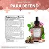 para Defend Wormwood Black Walnut Cleanse for Humans Drops Liquid Soursop Garlic Pumpkin Seed PAU D'Arco Oil of Oregano Turmeric Berberine Neem Extract Hull Bark Tincture by Clean Nutra view 4