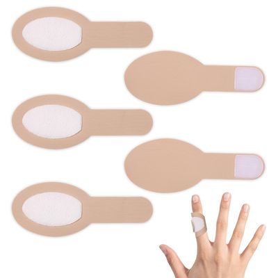 5pcs Castor Oil Packing for Fingers, Soft Cotton Castor Oil Wrap for Thumb Reusable Wrapping Castor Oil Pad for Relaxing