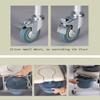 Shower Stool Shower Seat Wheelchair Foldable Toilet Chair with Silent Small Wheel Mobile Shower Toilet Seat Waterproof Automatic Wheelchair view 4