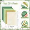 100 Sheets Green Tissue Paper, Sage Tissue Paper for Gift Bags, Gift Wrapping Paper Dark Green Tissue Paper for Craft Packaging Wedding Birthday Baby Shower St. Patrick's Day Party Decor, 14 x 20 Inch view 2