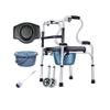 Foldable Commode/Shower Chair Portable Foldable Bedside Commodes Chair,Height-Adjustable Toilet Shower Chairs with Armrests and Bucket view 1