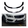 DYXN Front Bumper Fixed Front Lip Chin Spoiler Splitter Compatible for Benz CLA Class C117 CLA200 260 CLA45 AMG 2013-2015(Gloss Black) view 3