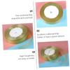 Tofficu 6rolls Shiny Gold Packaging Ribbon for Wedding Decorations Decorative Straps for Valentine Day Christmas Party view 3
