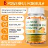 YAAHARO Calcium Magnesium Zinc Gummies with Vitamin D3 & K2 - Sugar Free Calcium Gummies for Women and Men - Bone & Immune Support - Non-GMO, Gluten-Free, Orange Flavored - 60 Gummies view 3