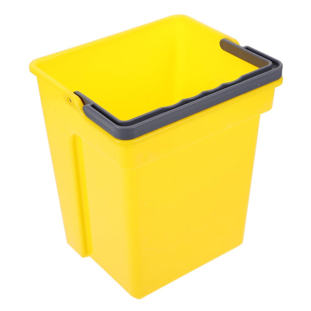 Anneome Portable Multipurpose Water Bucket Sturdy Cleaning Bucket for Home Office and School Use Easy Sorting Design for Cleaning Supplies Yellow Storage