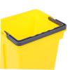 Anneome Portable Multipurpose Water Bucket Sturdy Cleaning Bucket for Home Office and School Use Easy Sorting Design for Cleaning Supplies Yellow Storage view 3