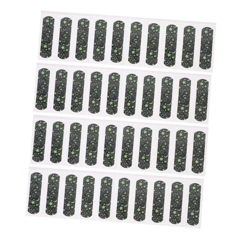 COOLHIYA 100pcs Injured Stickers for Boys and Girls Dark Wound Bandages Cartoon Wound Patches Portable Care for Outdoor