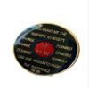 30 Year AA Medallion Metallic Black How Tri-Plate Sobriety Chip view 2