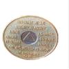 27 Year AA Medallion Gold How Bi-Plate Sobriety Chip view 2