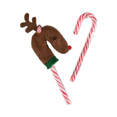 Fun Express Reindeer Candy Cane Covers - 12 Pc