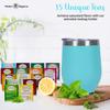 Tea Gift Set for Women & Men  Includes Assorted Teas, Elegant Mug & Honey (Teal) view 3