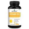 Generic Vitamin D3 Supplement for Men & Women, Cholecalciferol, Plant Based Natural from Lichen with Organic Coconut Oil, Immunity, Bone, Joint & Muscles Health - 60 Liquid Filled Capsules view 1
