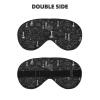 Abstract Science Chemistry Illustration 3D Print Eye Covers Soft Eye Masks for Sleeping Cute Sleep Nask Blackout Travel Sleep Blindfold for Men & Women view 2