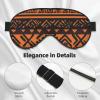 African Mud Cloth Tribal Print Eye Covers Soft Eye Masks for Sleeping Cute Sleep Nask Blackout Travel Sleep Blindfold for Men & Women view 4