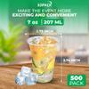 500 Pack - Clear Plastic Cups 7oz, Shatterproof & Stackable, Disposable Drinking glasses, BPA-Free, 10 Packs of 50 Cups Individually Packed, Ideal for Parties, Events, Everyday Use (7oz - 500 Pack) view 3