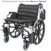 22 in Extra Wide Wheelchairs for Adults 400 lbs Bariatric Wheelchair with 22 inch Portable Wheelchair Cushions & Bag, Foldable Light Weight Wheel Chair for Adults Silla de Ruedas para Adultos view 4