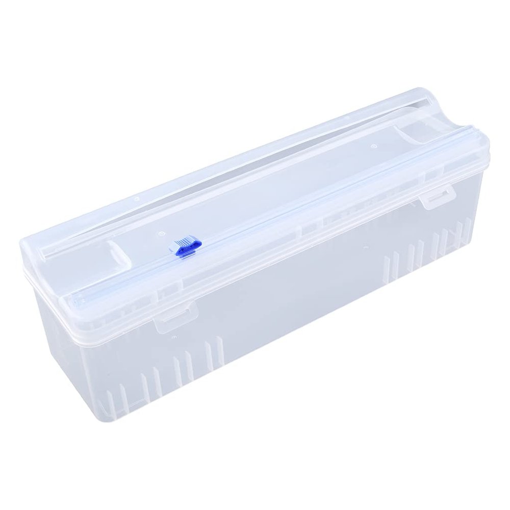 EINCORN Home Food Wrap Dispenser with Slide Cutter Cling Film Wrap Dispenser Plastic for p Cutter Storage Holder Kitchen Too, As the Picture Shows