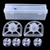 EINCORN Home Food Wrap Dispenser with Slide Cutter Cling Film Wrap Dispenser Plastic for p Cutter Storage Holder Kitchen Too, As the Picture Shows view 3