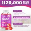 (2 Packs)Biotin Gummies for Women and Men, Max Strength 20,000 mcg Biotin with Collagen, Keratin & Folic Acid, 8-in-1 Advanced Formula for Hair Growth, Strong Nails & Smooth Skin, Vegan, 120 Counts view 4