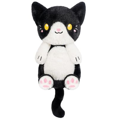 Tuxedo Cat Microwavable 1.5 lbs Unscented Heating Pad for Women and Kids- Cute Soft Cozy Pillow Plush Heatable Warm Stuffed Animals - Kawaii Hot and Cold Plushie - Tuxedo Cat Gifts for Girls and Women