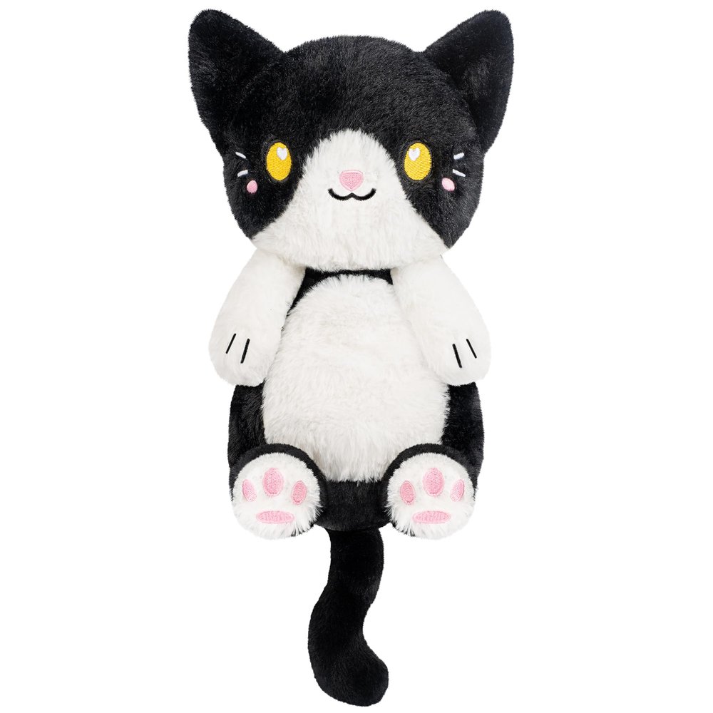 Tuxedo Cat Microwavable 1.5 lbs Unscented Heating Pad for Women and Kids- Cute Soft Cozy Pillow Plush Heatable Warm Stuffed Animals - Kawaii Hot and Cold Plushie - Tuxedo Cat Gifts for Girls and Women