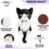 Tuxedo Cat Microwavable 1.5 lbs Unscented Heating Pad for Women and Kids- Cute Soft Cozy Pillow Plush Heatable Warm Stuffed Animals - Kawaii Hot and Cold Plushie - Tuxedo Cat Gifts for Girls and Women view 3