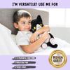 Tuxedo Cat Microwavable 1.5 lbs Unscented Heating Pad for Women and Kids- Cute Soft Cozy Pillow Plush Heatable Warm Stuffed Animals - Kawaii Hot and Cold Plushie - Tuxedo Cat Gifts for Girls and Women view 4
