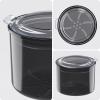 Denture Bath Cup with Cleaning Brush, Large Soaking Container with Strainer Basket for False Teeth & Night Guard, Oral Care Storage Holder for Home Use, Black view 3