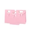 12pcs Pink Bow Gift Bags with HandlesPaper Flap Bags for Barbie Party Favors, Mothers Day, Weddings, Birthday Celebration, Baby ShowerGraduationValentine's Day8.265.72.36inch view 1