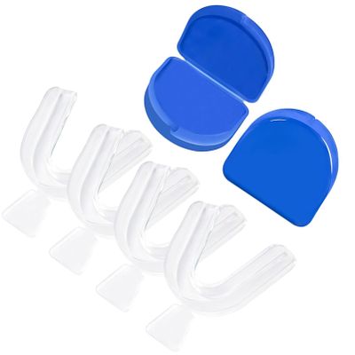 4PCS Dental Trays for Whitening Teeth, Thin Thermoform Moldable Mouth Trays for Teeth Whitening, Teeth Whitener Trays Kits Mouth Guard Care Oral Hygiene Tooth Tool