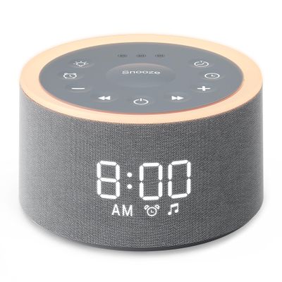 Dreamegg D1+ Sound Machine & Alarm Clock - Sound Machine for Sleep, White Noise Machine with 29 Soothing Sounds, Night Light, 0-100% Dimmable, White Noise Alarm Clock for Bedrooms Adults Baby