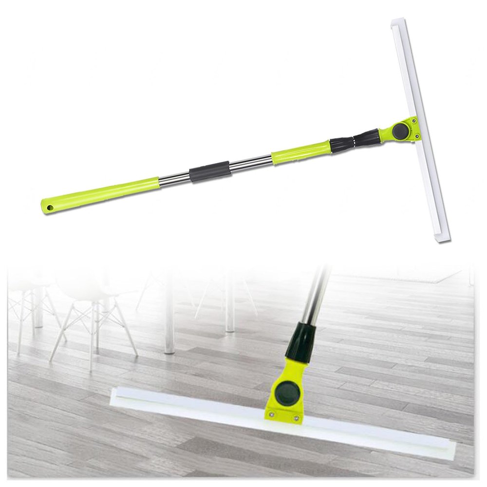 RRRYYYZZ Magic Broom Sweeper, with 51 Long Handle Squeegee Broom for Floor, Broom for Pet Hair Cleans Glass,Fine Dust,Hair,Liquids