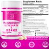 Magnesium Glycinate 500mg with High-Potency Vitamin D3 10,000 IU & Vitamin K2 200mcg | Enhanced with Coconut Oil for Optimal Absorption | Non-GMO, Gluten-Free, Sugar-Free Softgels (60 softgels) view 4